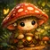 Vibrant stylized animal avatar for user profile